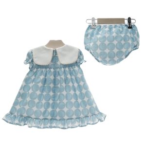 Vestido y braguita estampado círculos 