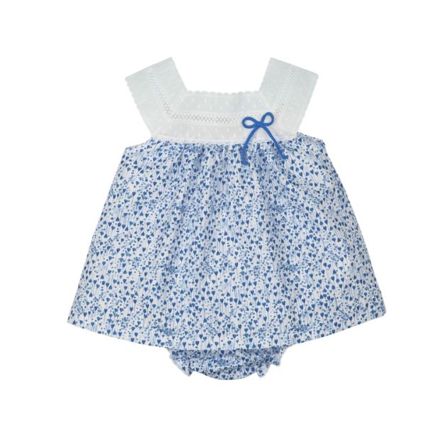 Vestido y braguita estampado corazoncitos "Familia Lovely" MAC ILUSION